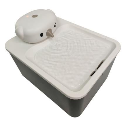 Imagem de Bebedouro Fonte de Agua Gato Cao Pet Cachorro Felino Animal de Estimaçao 2 Modos Sensor Presença Luz UV Silencioso USB Bateria Recarregavel Automatico