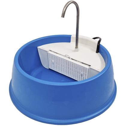 Imagem de Bebedouro Fonte Gatos Cachorros Cães 1,5L Filtro Carvão Ativado Bivolt Joy Furacão Pet Azul