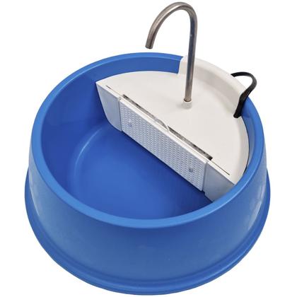 Imagem de Bebedouro Fonte Gatos Cachorros Cães 1,5L Filtro Carvão Ativado Bivolt Joy Furacão Pet Azul