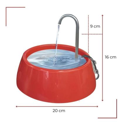 Imagem de Bebedouro Fonte Pet Gatos Cães Automatico Bivolt 1lt Rosa