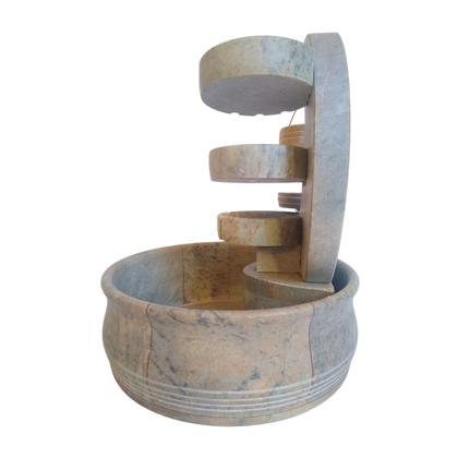 Imagem de Bebedouro Gato Fonte Lua 3 Quedas Cascata Chafariz Artesanal