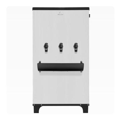 Imagem de Bebedouro Industrial 100 Litros Coluna Aço Inox 3 Torneiras Karina