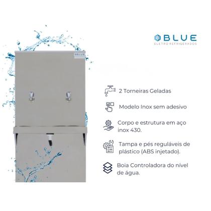 Imagem de Bebedouro Industrial De Coluna C/Compressor Blue Bebedouros Inox