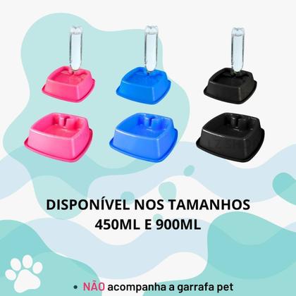 Imagem de Bebedouro Para Caes Automatico Garrafa Pet Cachorro Gato 450ml e 900ml