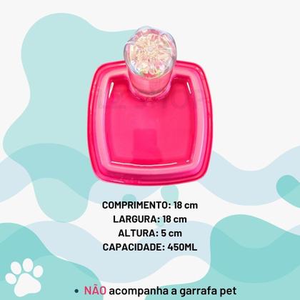 Imagem de Bebedouro Para Caes Automatico Garrafa Pet Cachorro Gato 450ml e 900ml