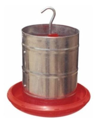 Imagem de Bebedouro Pendular + Comedouro Galvanizado 3kg Para Aves