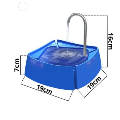 Imagem de Bebedouro Pet Fonte Água 1 Litro Filtro Automático Cães Gatos Azul