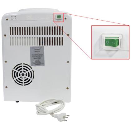 Imagem de Bebedouro Refrigerado Água Gelada Natural Galão Garrafão Mesa Eletrônico Branco 220V Importway Iwbar
