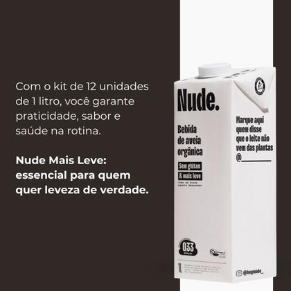 Imagem de Bebida de Aveia Orgânica Nude Original - Kit com 12 unidades (12L)