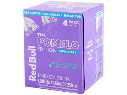 Imagem de Bebida Energética Red Bull Energy Drink Edition Sugarfree Pomelo Zero Açucar 250ml 4 Unidades