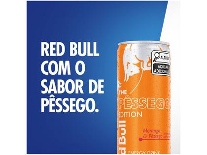 Imagem de Bebida Energética Red Bull Morango e Pêssego 250ml 4 Unidades