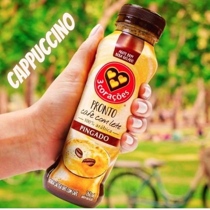 Imagem de Bebida Láctea 3 Corações Cappuccino Pingado 260ml