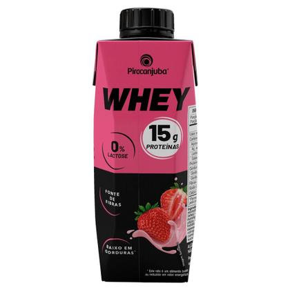 Imagem de Bebida Láctea Piracanjuba Whey Zero Lactose com 15g de Proteína Morango 250ml