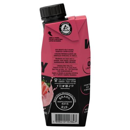 Imagem de Bebida Láctea Piracanjuba Whey Zero Lactose com 15g de Proteína Morango 250ml