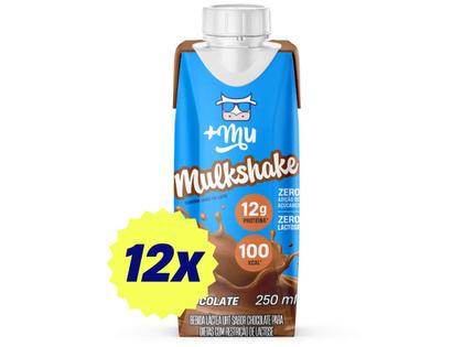 Imagem de Bebida Láctea UHT com 12g de Proteínas +Mu Chocolate sem Lactose 250ml 12 Unidades