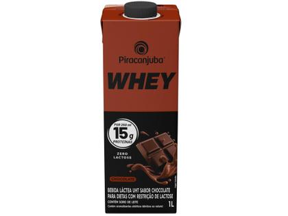 Imagem de Bebida Láctea UHT com 15g de Proteína Piracanjuba - Whey 15g Chocolate Zero Lactose 1L