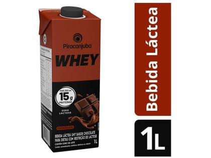 Imagem de Bebida Láctea UHT com 15g de Proteína Piracanjuba - Whey 15g Chocolate Zero Lactose 1L