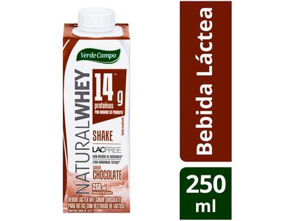 Imagem de Bebida Láctea Verde Campo Naturalwhey 14 Chocolate Zero Lactose 250ml
