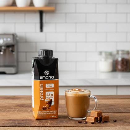 Imagem de Bebida Láctea Zero Lactose Caramel Coffee 23g 250ml Emana