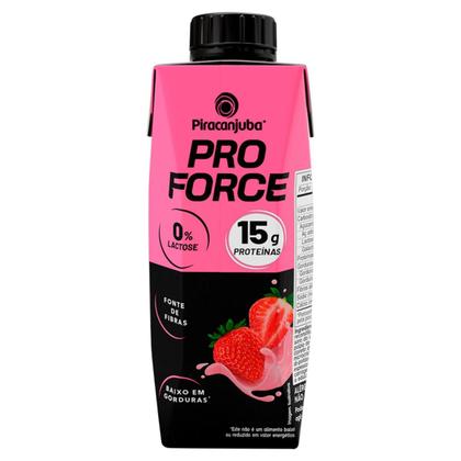 Imagem de Bebida Láctea Zero Lactose Piracanjuba ProForce 15g Morango 250ml UHT