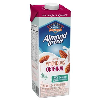 Imagem de Bebida Vegetal de Amêndoas Almond Breeze Original Zero Açúcar 1L