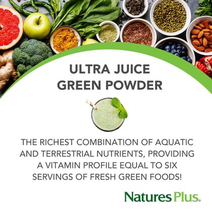 Imagem de Bebida verde NaturesPlus Ultra Juice Green Powder 300g