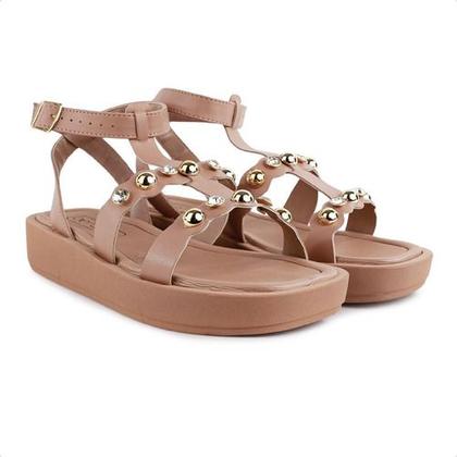 Imagem de Beira Rio Sandália Feminina 8487.210 Flat Com Spike Estilo