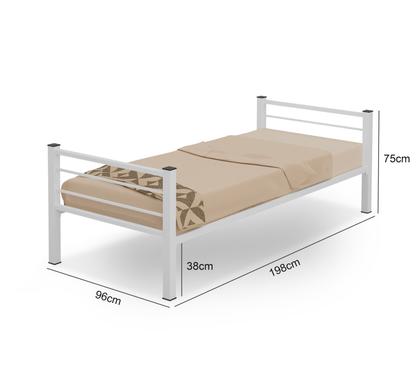 Imagem de Beliche 100% Ferro/Aço Cristal Vira 2 Camas C/grade Proteção e Escada - Branco