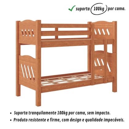 Imagem de Beliche Barreto Reforçada c/ 02 Colchões D33 14CM de Altura