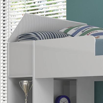 Imagem de Beliche Cama Auxiliar Ditália Treliche CM-15 Branco Cozy