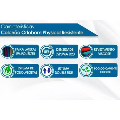 Imagem de Beliche Cimol Ema+2 Colchões Ortobom Physical Branco
