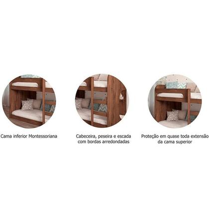 Imagem de Beliche Cimol Ema+2 Colchões Ortobom Physical Branco