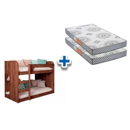 Imagem de Beliche Cimol Ema+2 Colchões Polar Gray D20 Branco