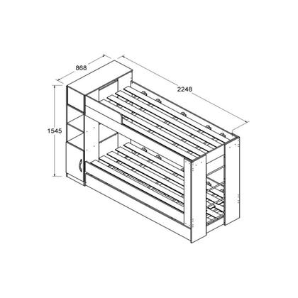 Imagem de Beliche Ditália Cama Auxiliar com kit luz CM-15 Cozy