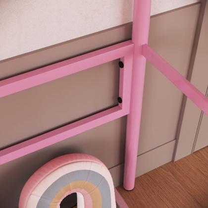 Imagem de Beliche em ferro Solteiro + Mesa de estudos - Bonnie