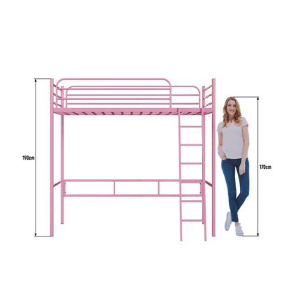 Imagem de Beliche em ferro Solteiro + Mesa de estudos - Bonnie