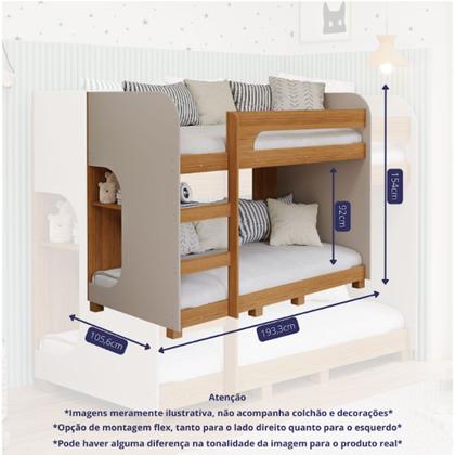 Imagem de Beliche Ema com Kit Pé Cimol