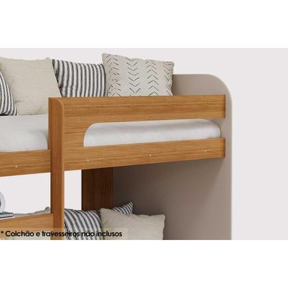 Imagem de Beliche Ema Montessoriana Nature/Off White - Cimol