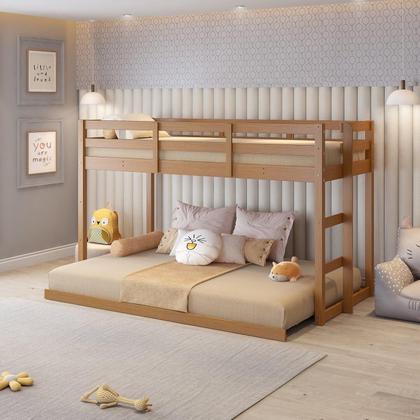 Imagem de Beliche Extensível Infantil Family Casatema Amendoa