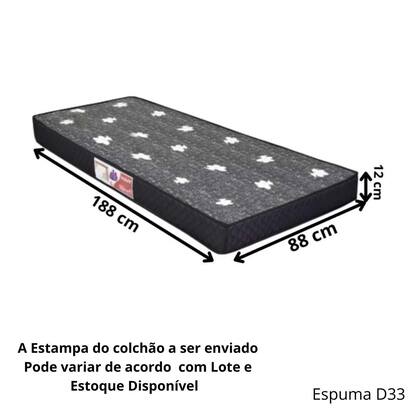 Imagem de Beliche Funcional Vira 2 Camas Solteiro Aço Incluso Colchões 188x88 D33