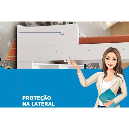 Imagem de Beliche Havana Plus c/ 3 gavetas Branco - Santos Andirá