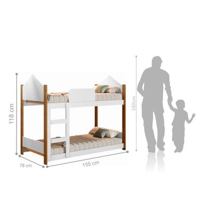 Imagem de Beliche Infantil Casinha Alice Branco