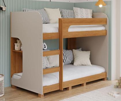 Imagem de Beliche Montessoriana 100% Mdf Com Pés 1 Prateleira Ema Cimol