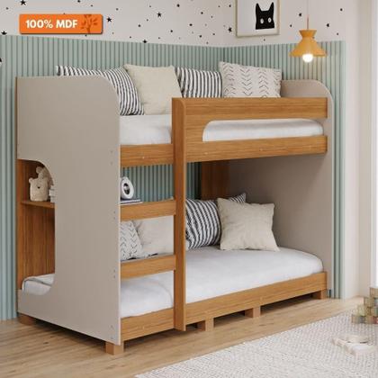 Imagem de Beliche Montessoriana 100% Mdf Com Pés 1 Prateleira Ema Cimol