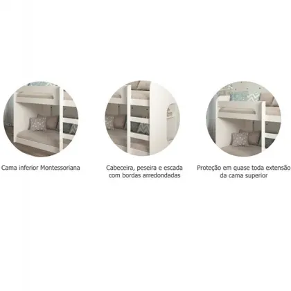 Imagem de Beliche Montessoriana Ema Cimol