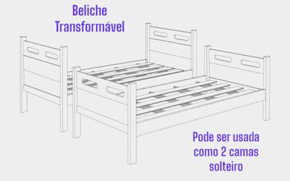 Imagem de Beliche ou duas camas Solteiro c 2 Colchões - Envio Imediato