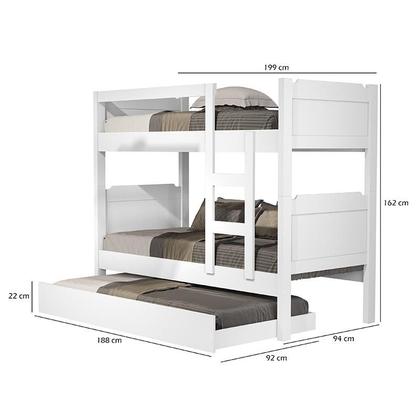 Imagem de Beliche Quarto Solteiro Star com Auxiliar
