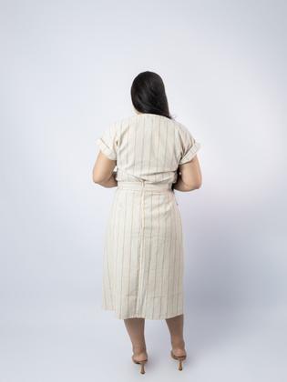 Imagem de Belissimo Conjunto Saia E Blusa Em Linho Com Algodão Cristã