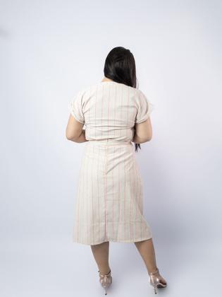 Imagem de Belissimo Conjunto Saia E Blusa Em Linho Com Algodão Cristã