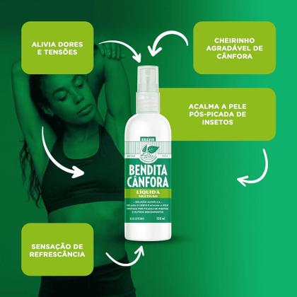 Imagem de Bendita Cânfora Líquida Spray 100 Ml Kit Com 6